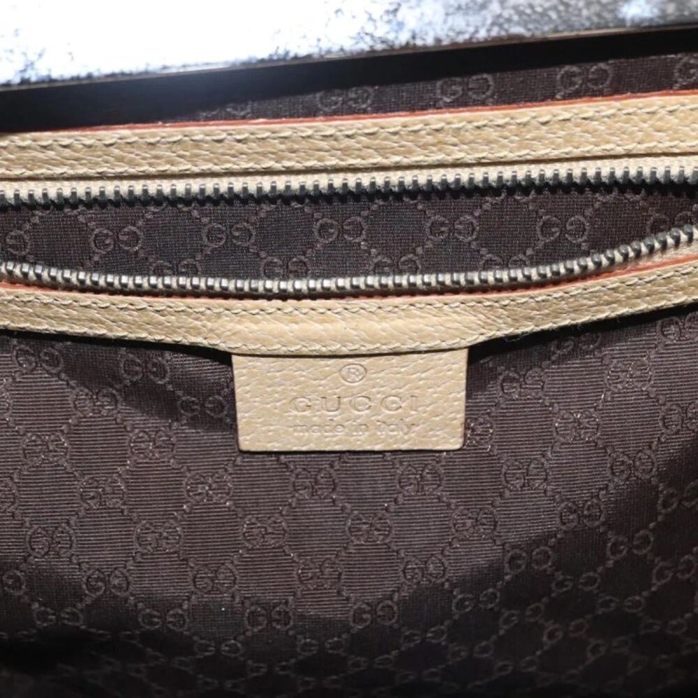Gucci Vintage Leather Beige Leather Handbag - Picture 6 of 16